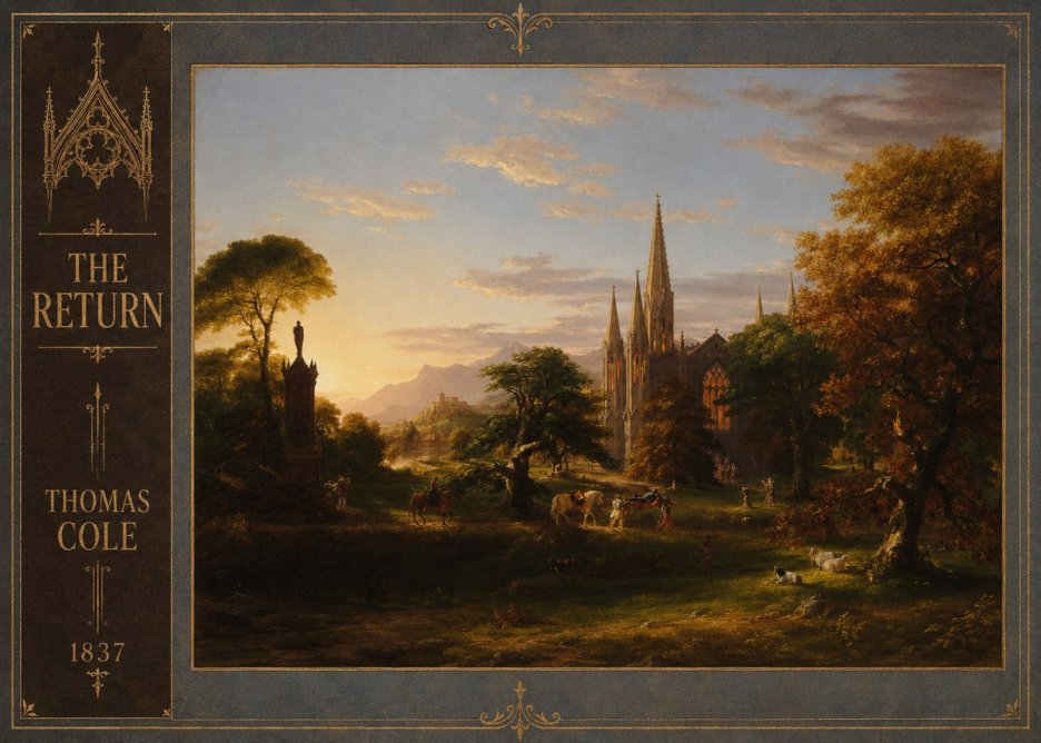 Thomas Cole The Return III No2 - Plakat