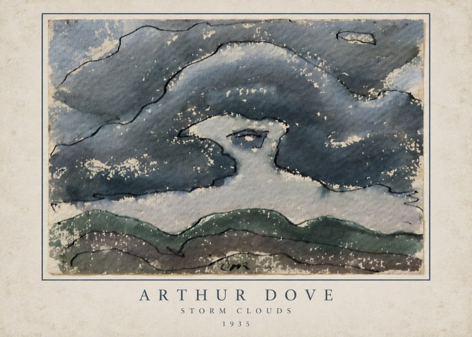 Arthur Dove Storm Clouds No3 - Plakat