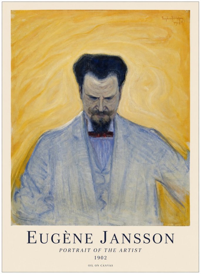 Eugène Jansson Portrait of the Artist II No1 - Plakat