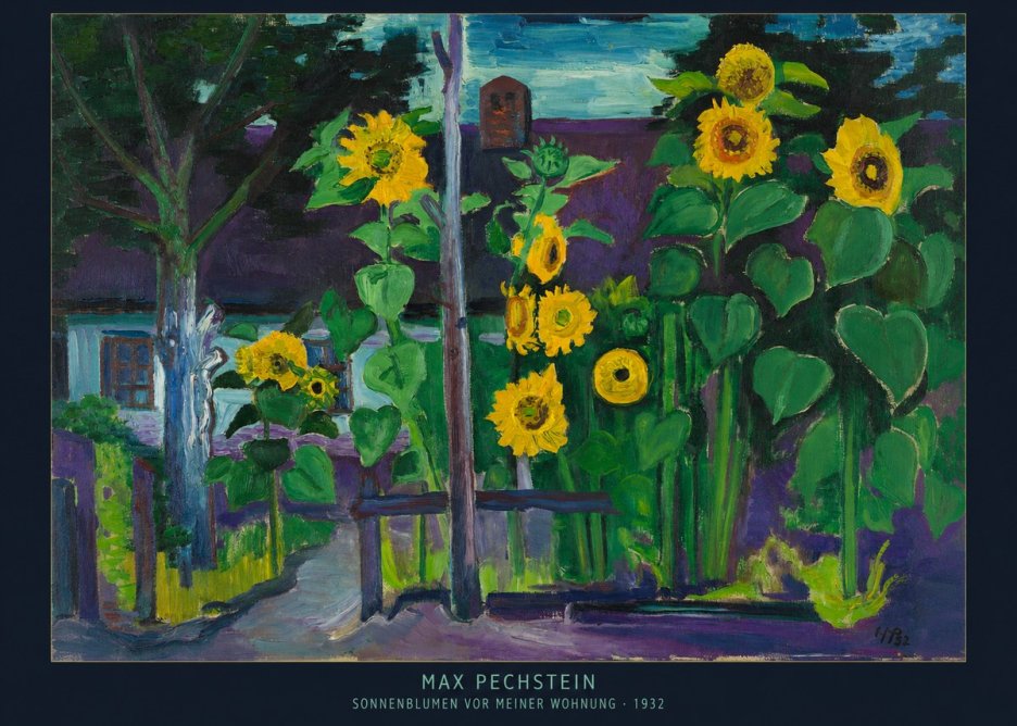 Max Pechstein Sonnenblumen Vor Meiner Wohnung No6 - Plakat