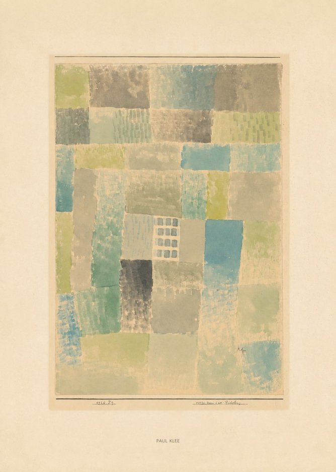 Paul Klee Erstes Haus Einer Siedelung No6 - Plakat