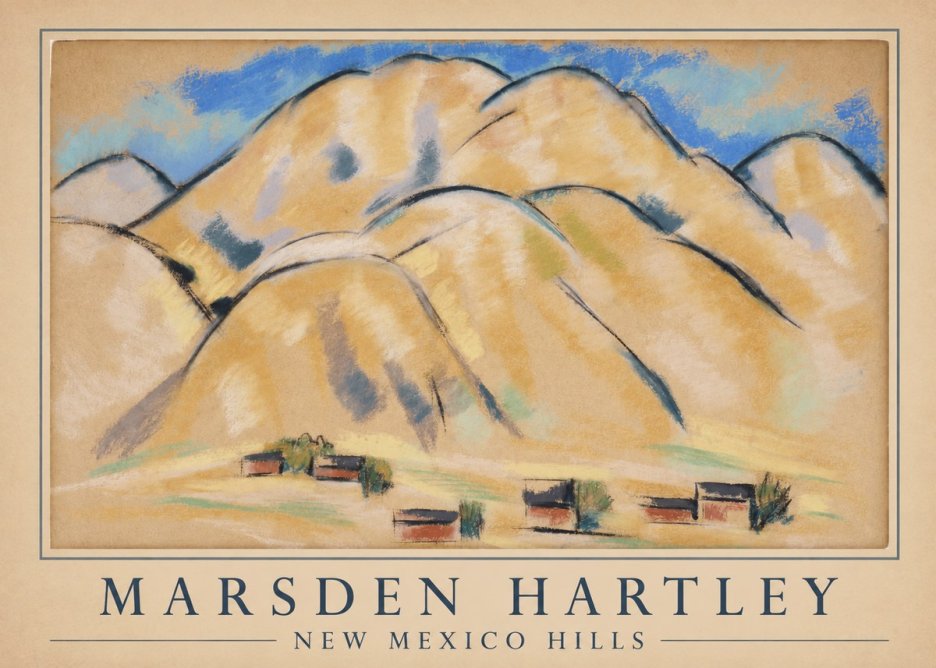 Marsden Hartley New Mexico Hills No4 - Plakat