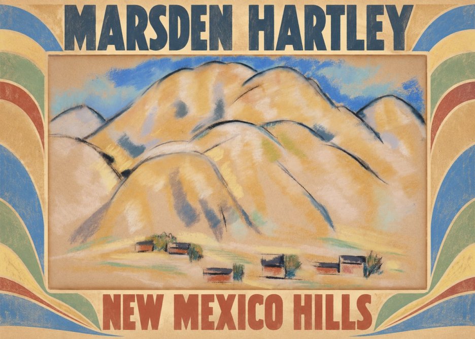 Marsden Hartley New Mexico Hills No5 - Plakat