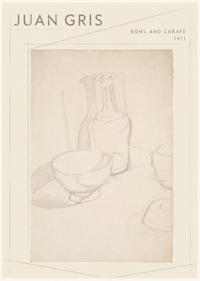 Juan Gris Bowl and Carafe No1 - Plakat