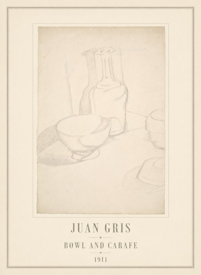 Juan Gris Bowl and Carafe No6 - Plakat