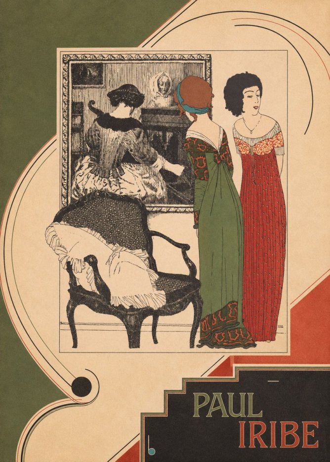 Paul Iribe Fashion Scene No4 - Plakat