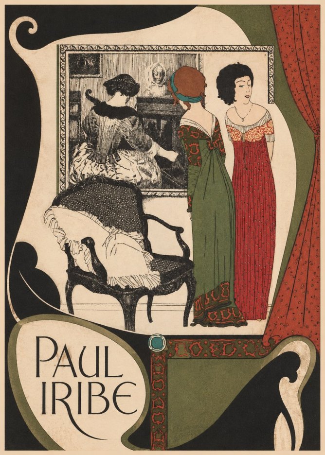 Paul Iribe Fashion Scene No6 - Plakat
