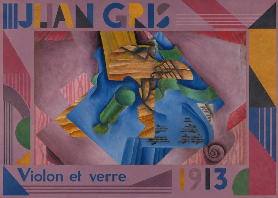 Juan Gris Violon Et Verre No1 - Plakat