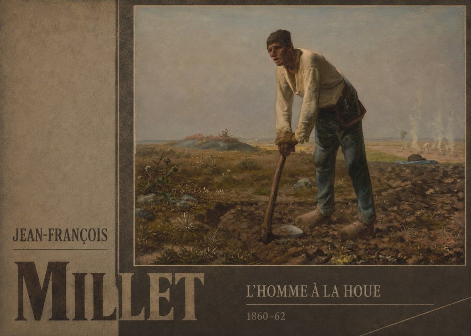 Jean-François Millet L'homme À La Houe No3 - Plakat