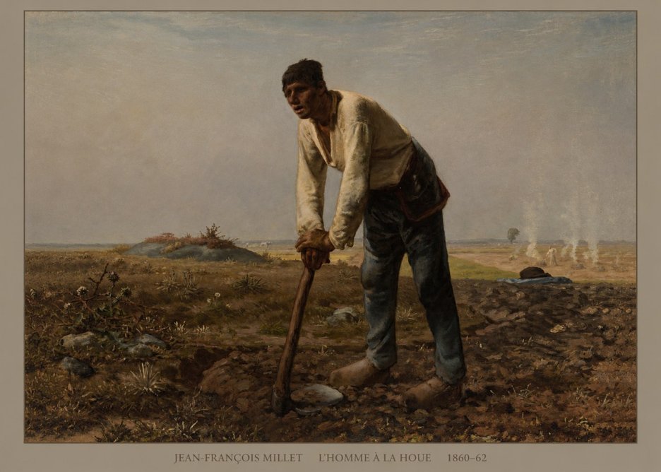 Jean-François Millet L'homme À La Houe No4 - Plakat