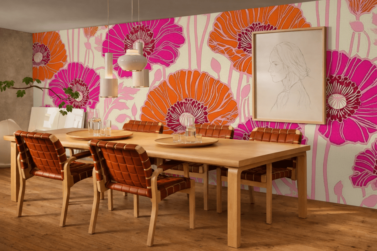 Vibrant Poppy Canvas