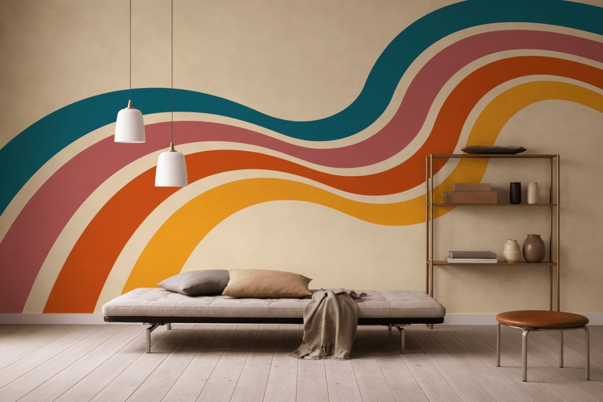 Winding Glow Stripes