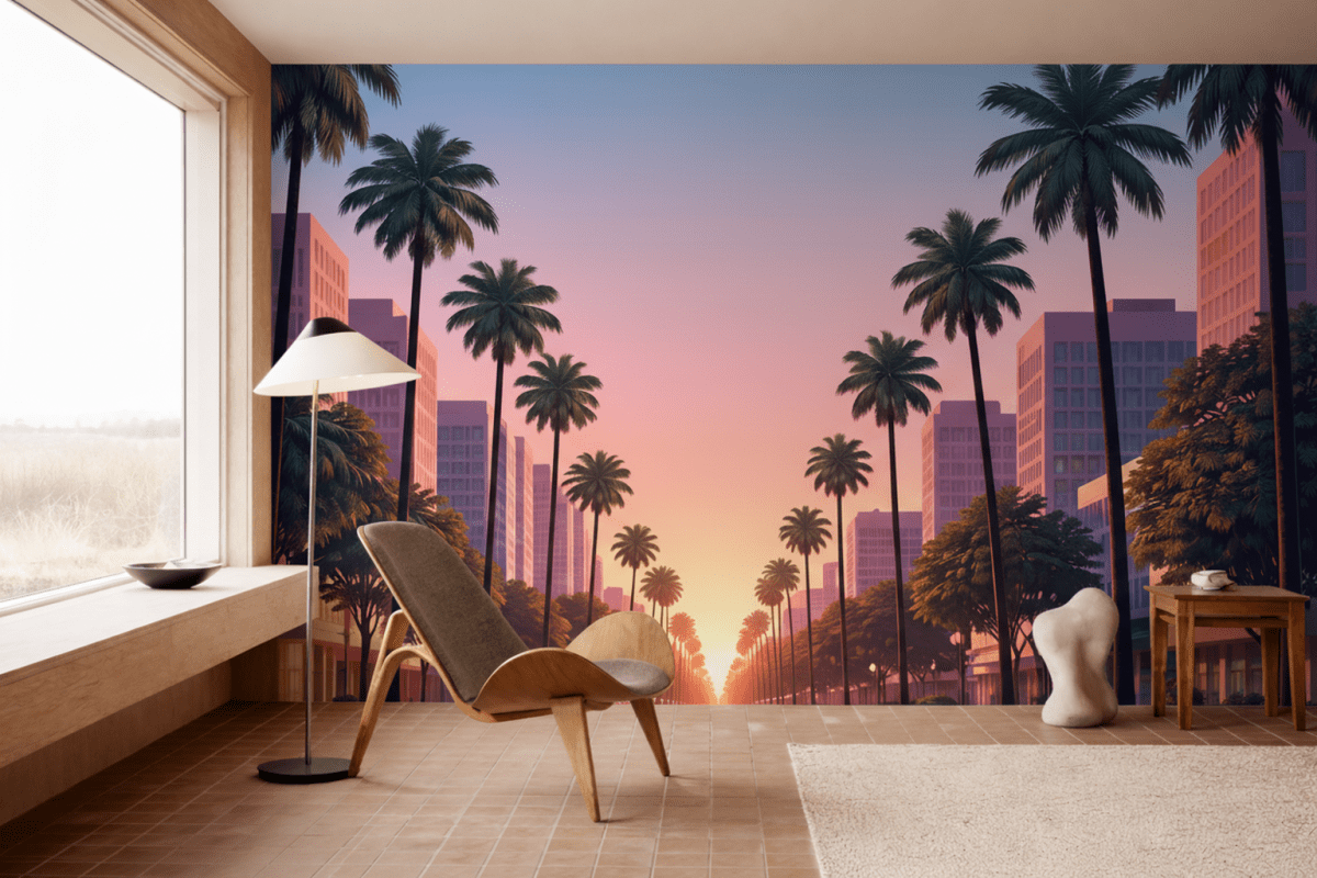 Palm Avenue Twilight