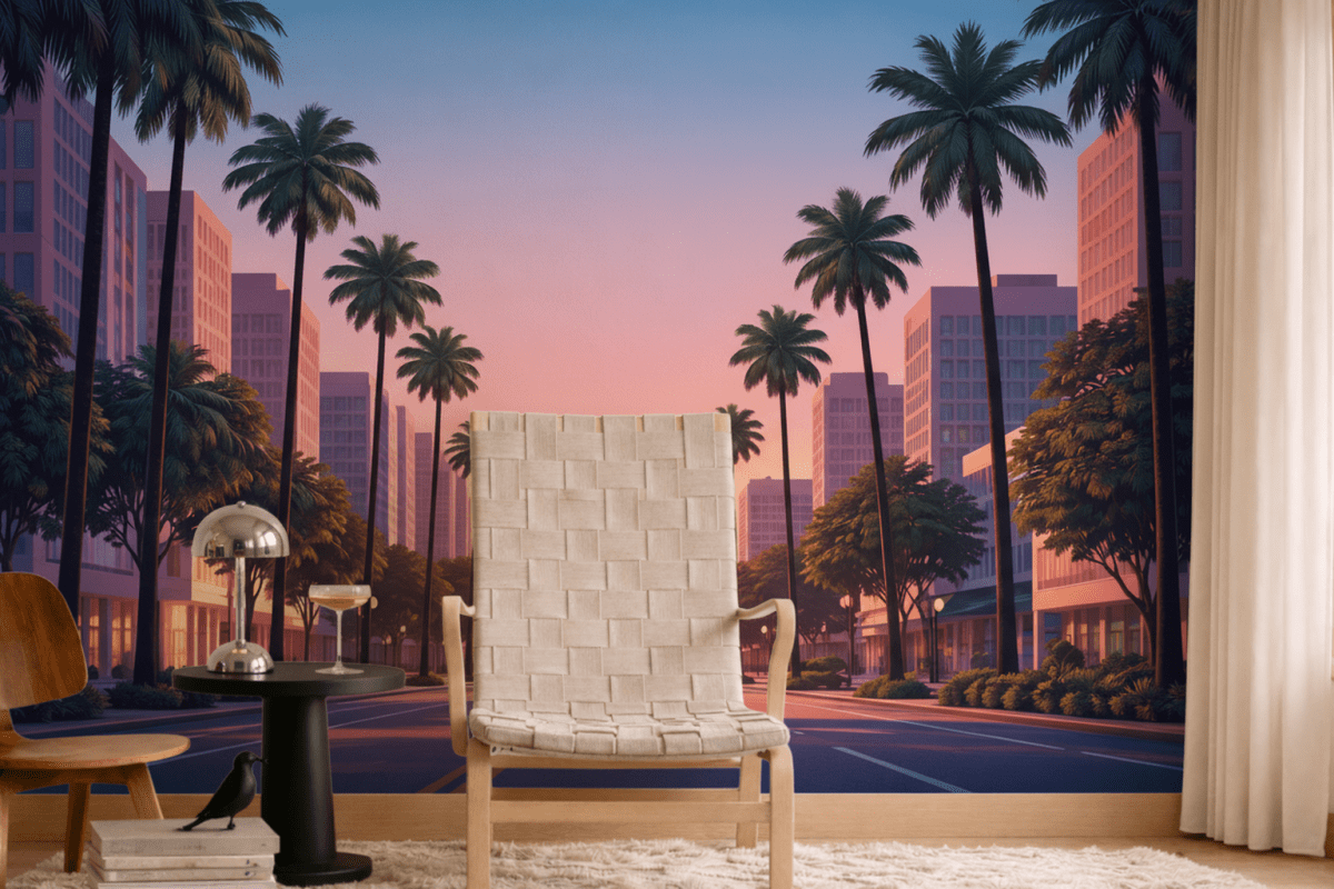 Palm Avenue Twilight