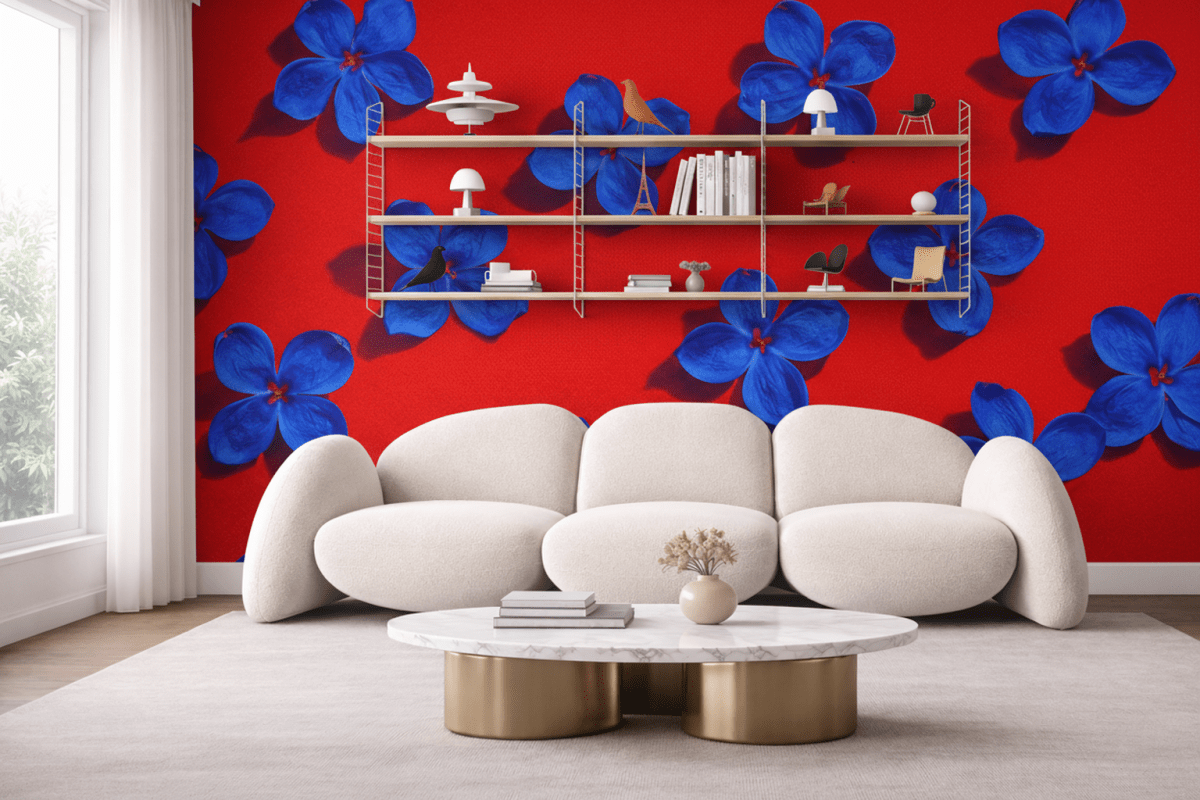 Blue Bloom Mural