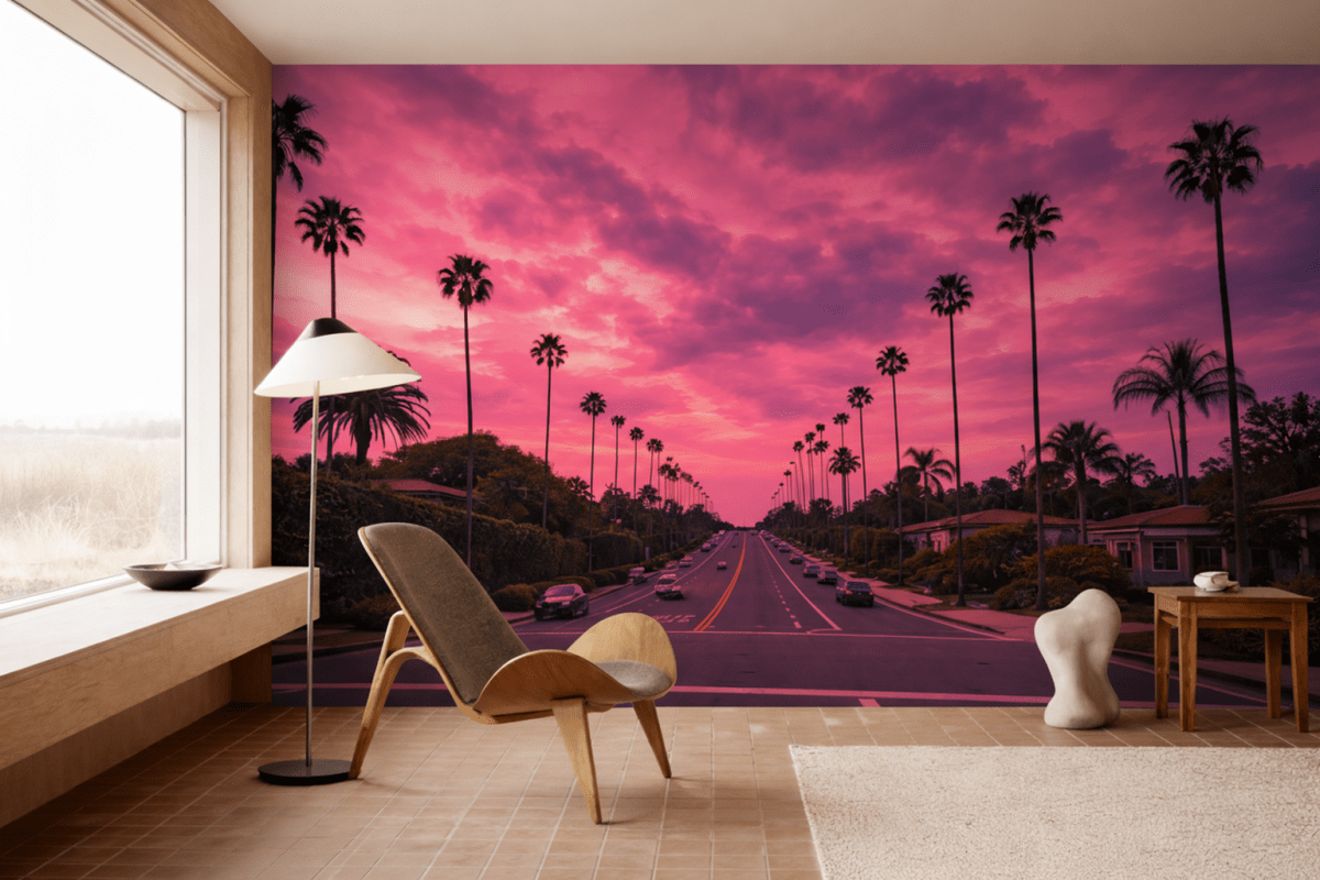 Palm Oasis Sunset
