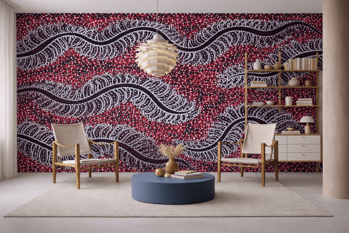 Meandering Floral Wave