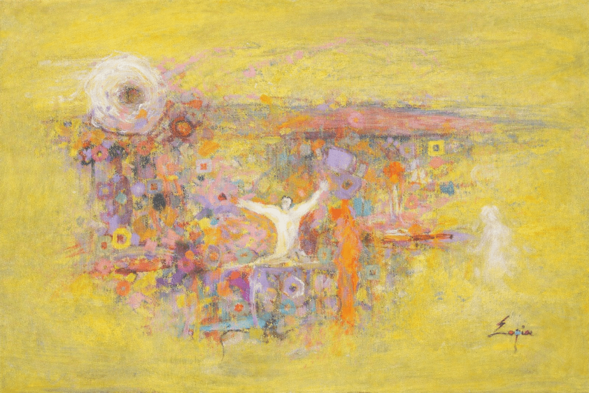 Sunlit Blossom Mosaic