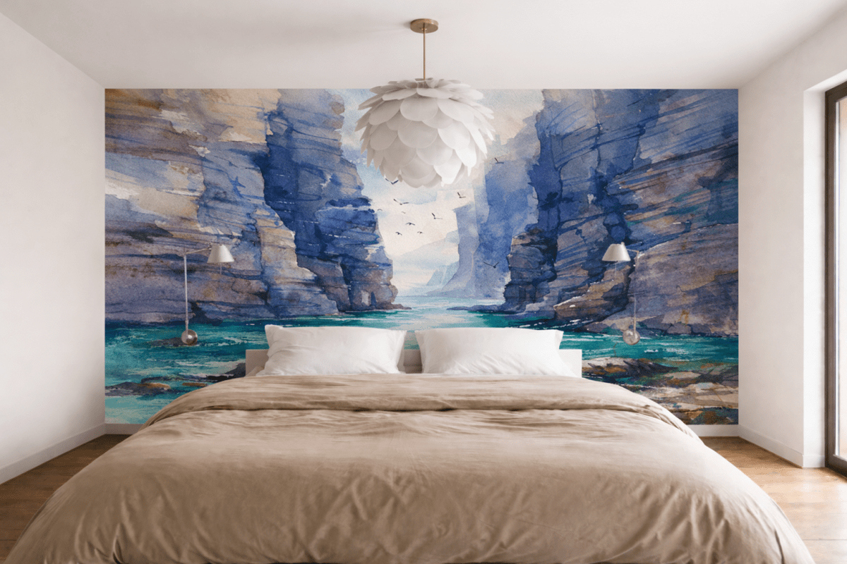 Sculpted Cliffside Waves