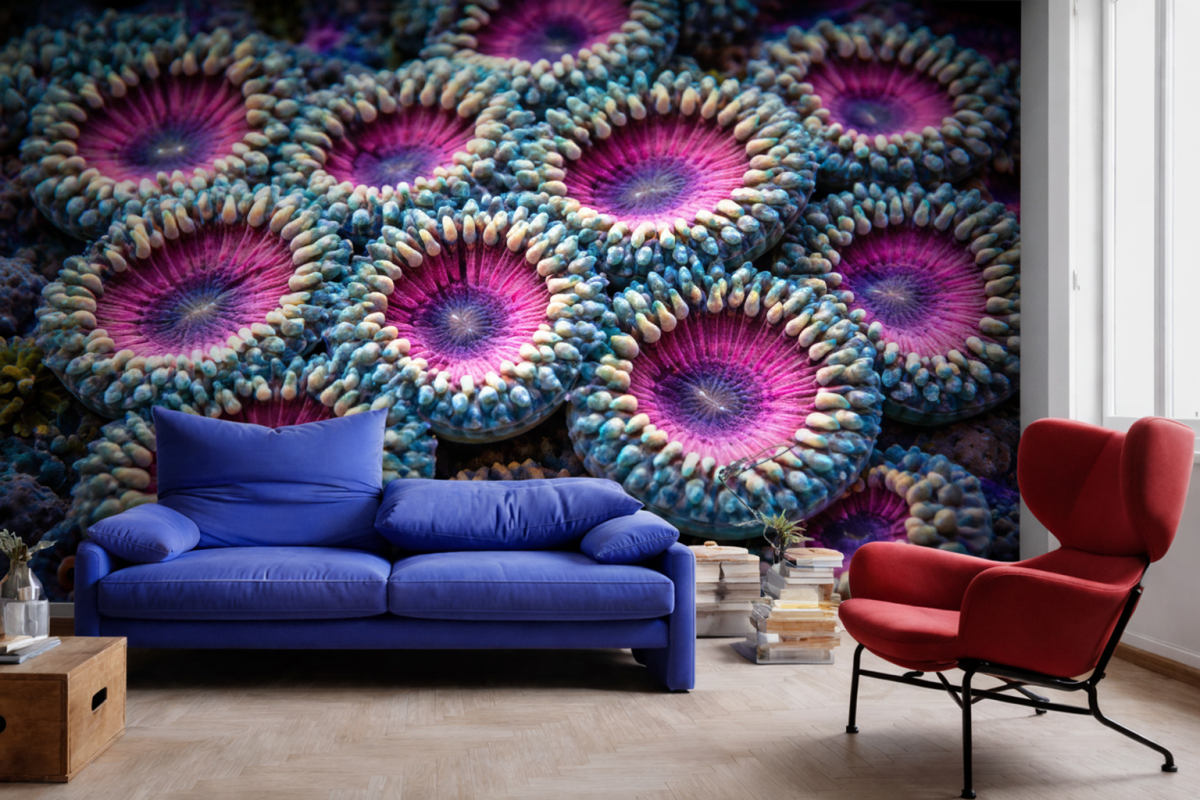 Coral Blossom Mosaic