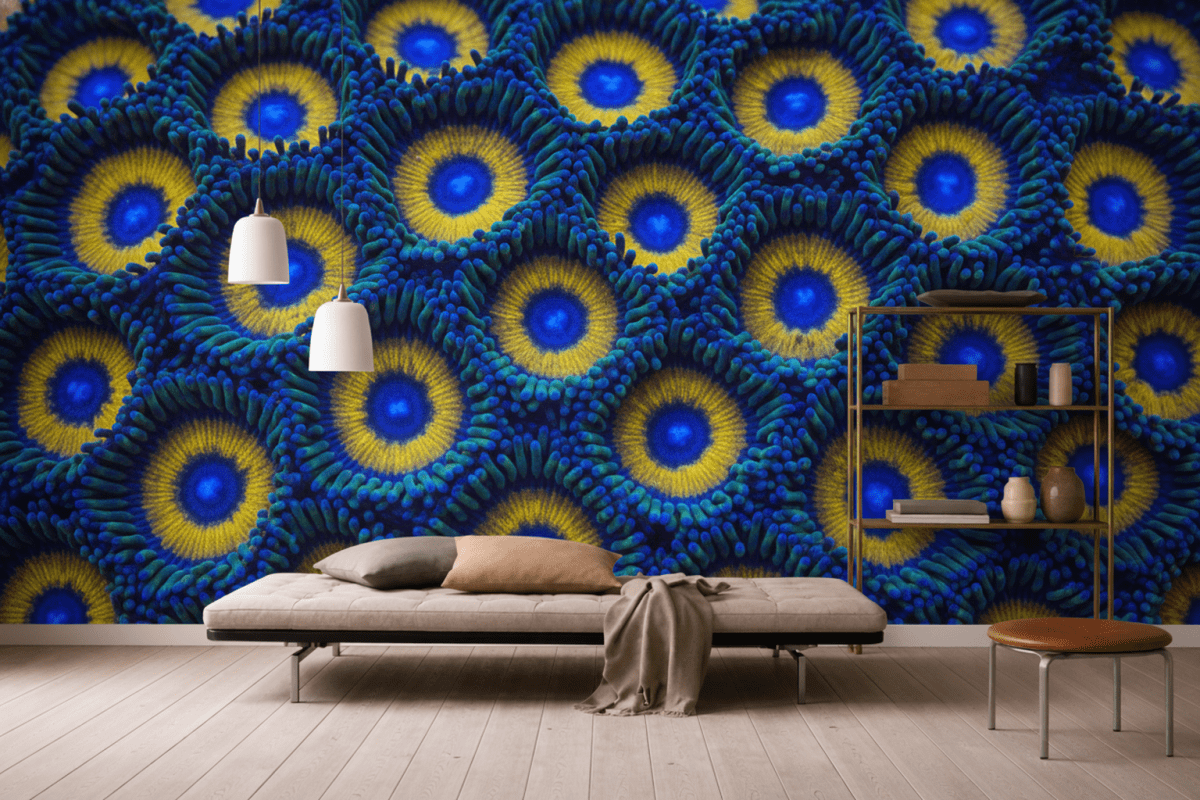 Blue Lenscape Mural