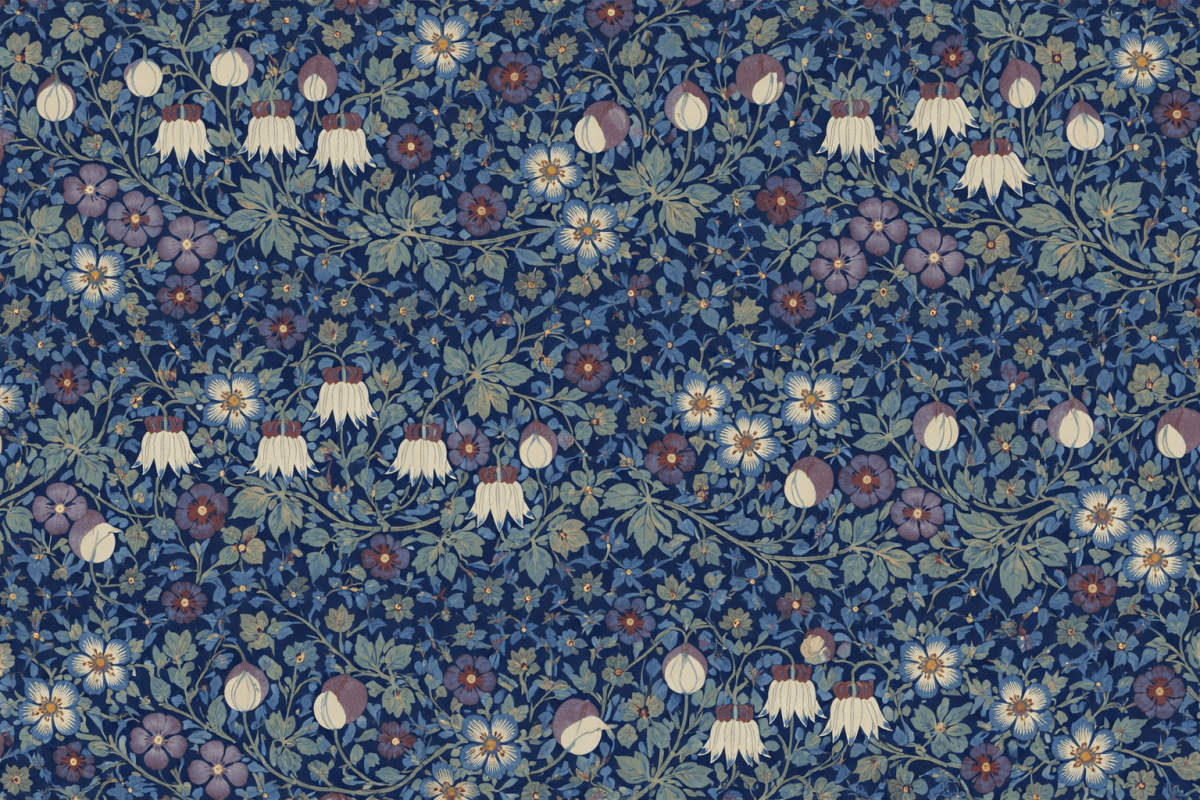 Lunar Blossom Tapestry