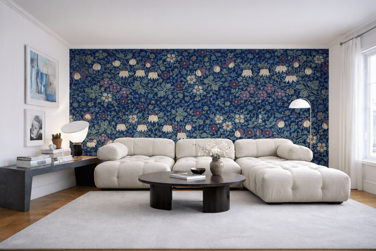 Lunar Blossom Tapestry