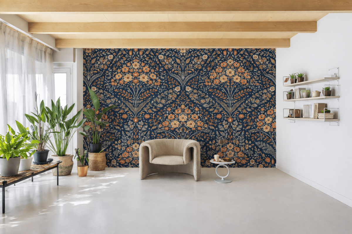 Navy Floral Expanse