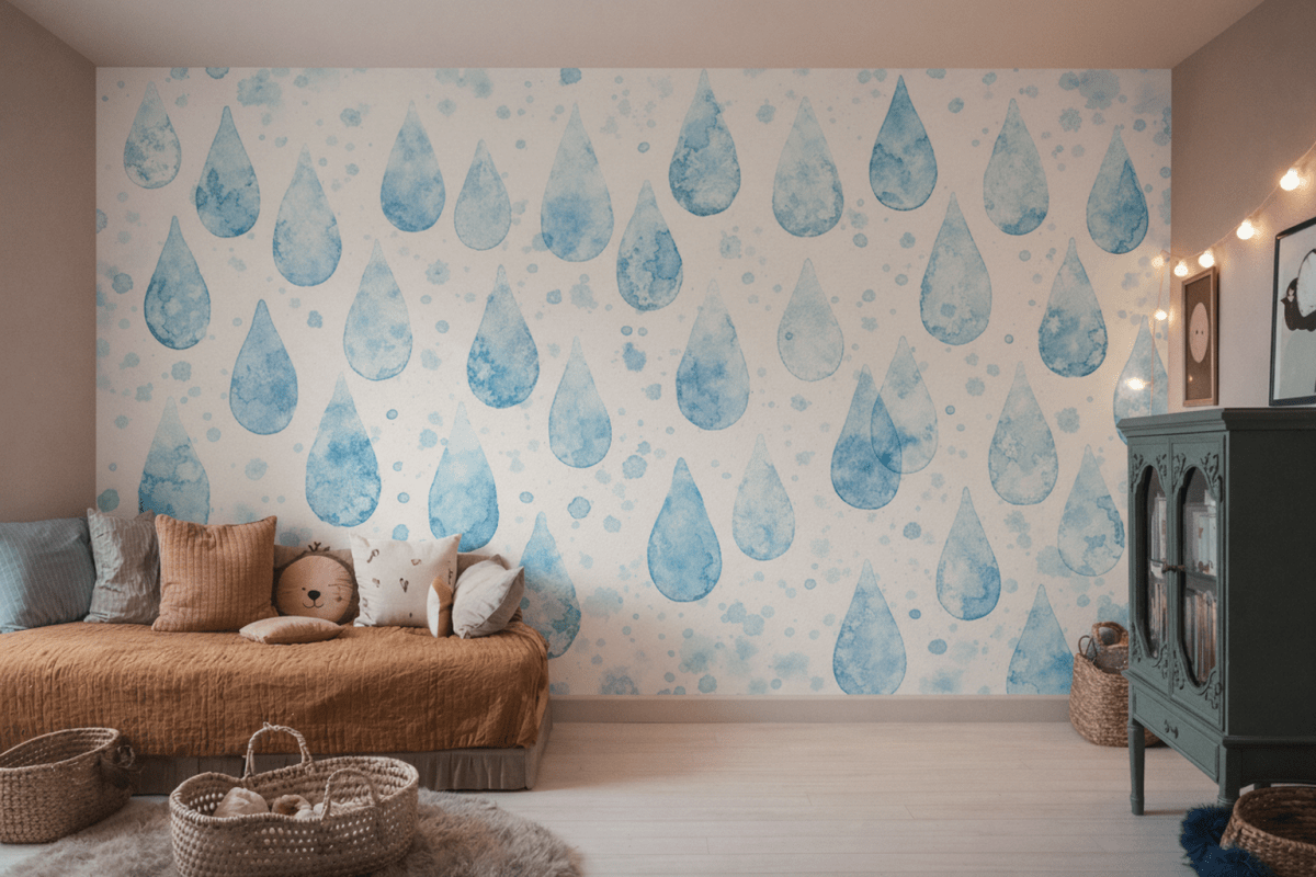 Watercolor Raindrops