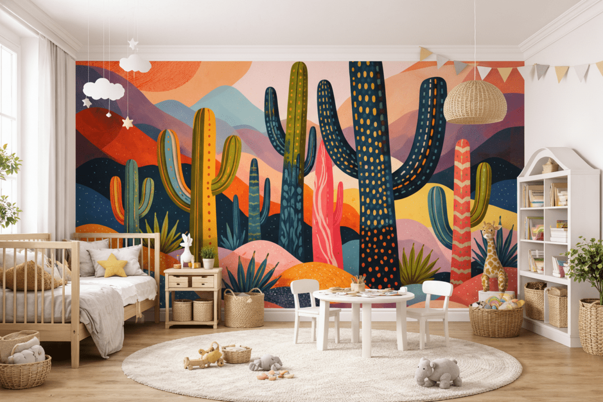 Sunset Horizon Cacti