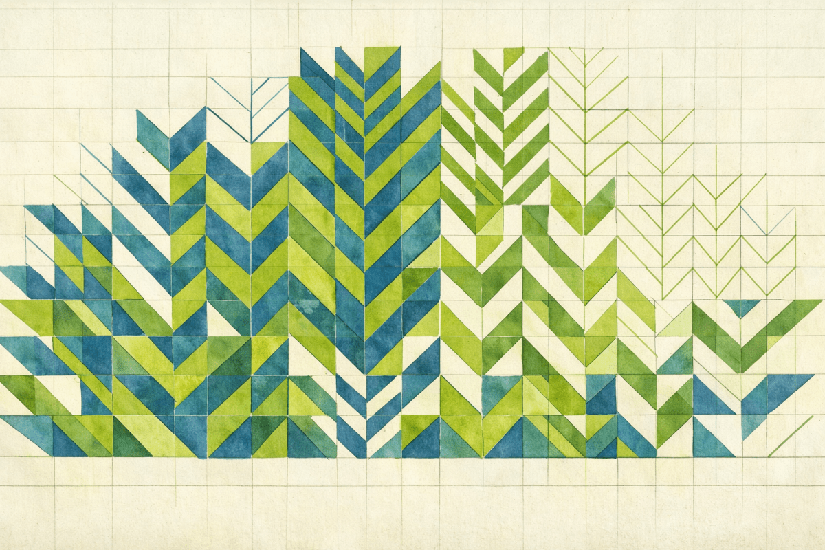 Crested Green Tiling