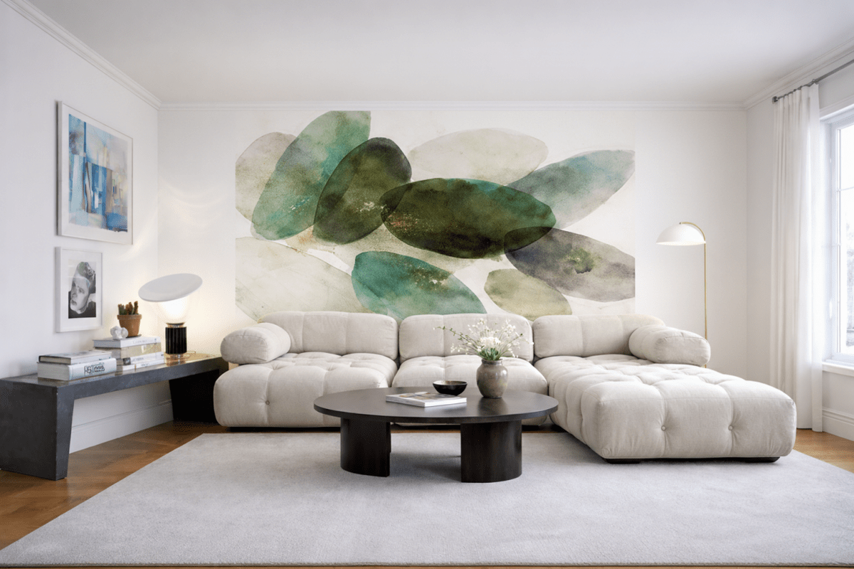 Mossy Pebble Droplets