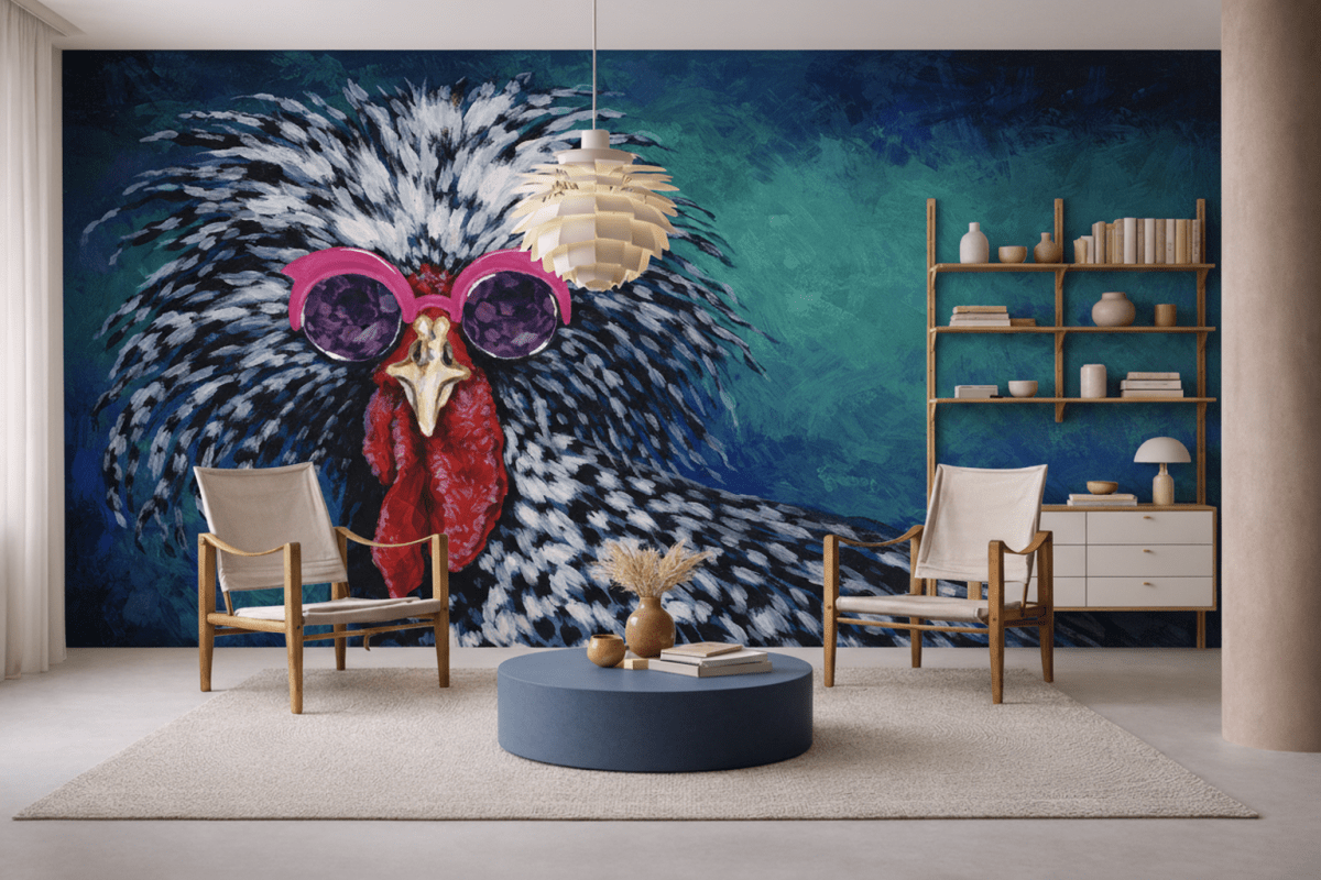 Chic Rooster Portrait