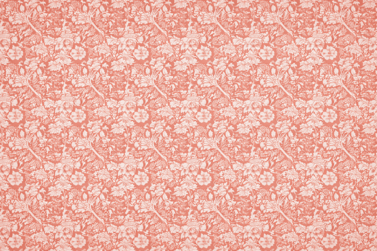 Coral Blossom Tapestry