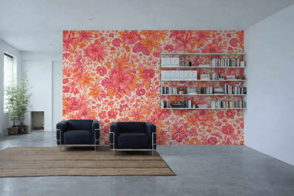 Tropical Petal Tapestry