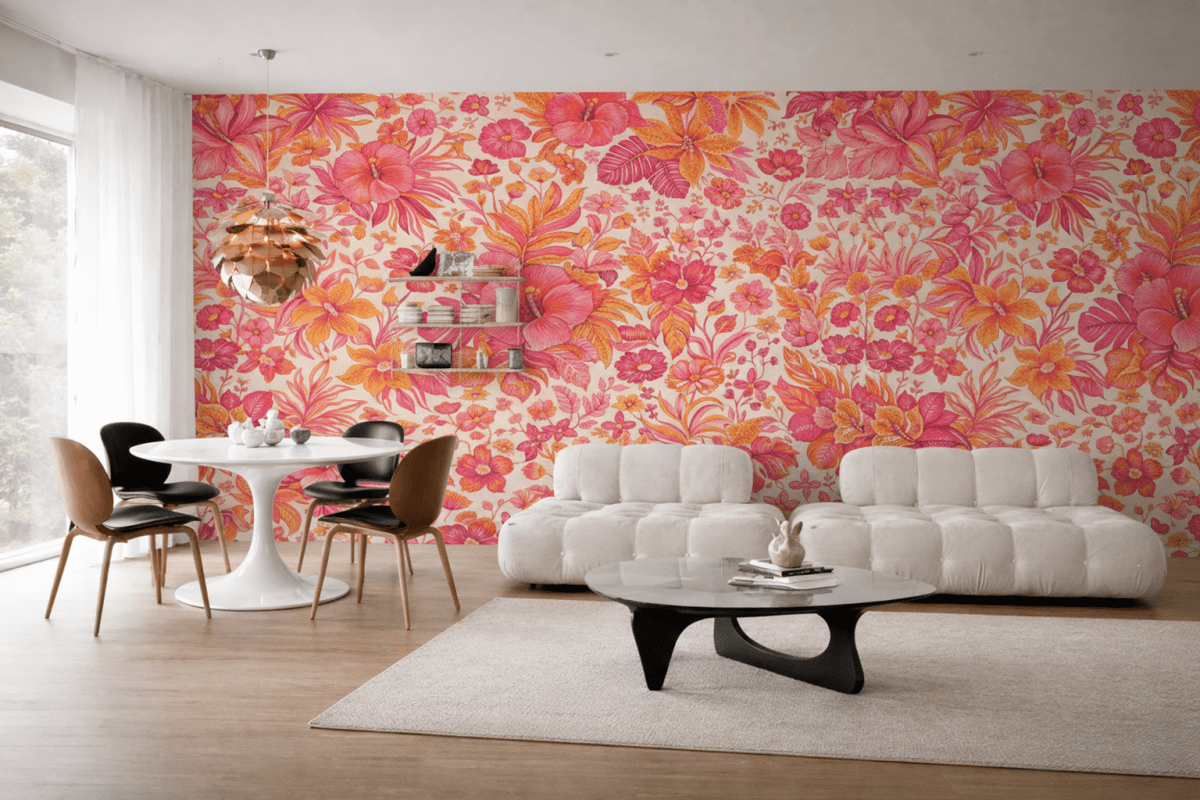 Tropical Petal Tapestry