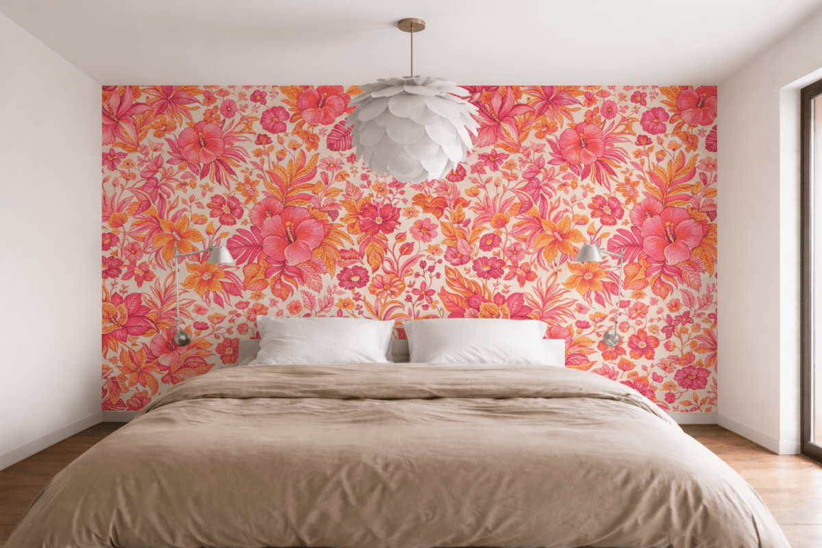 Tropical Petal Tapestry