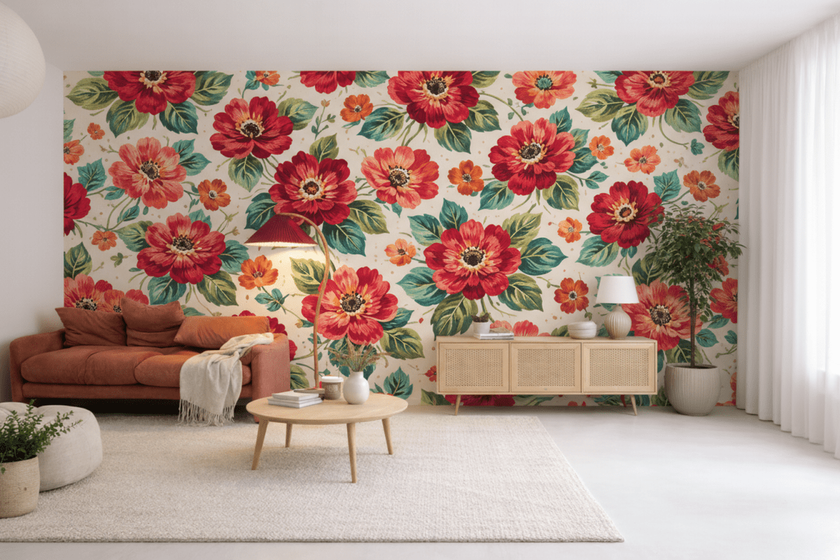 Verdant Floral Mosaic