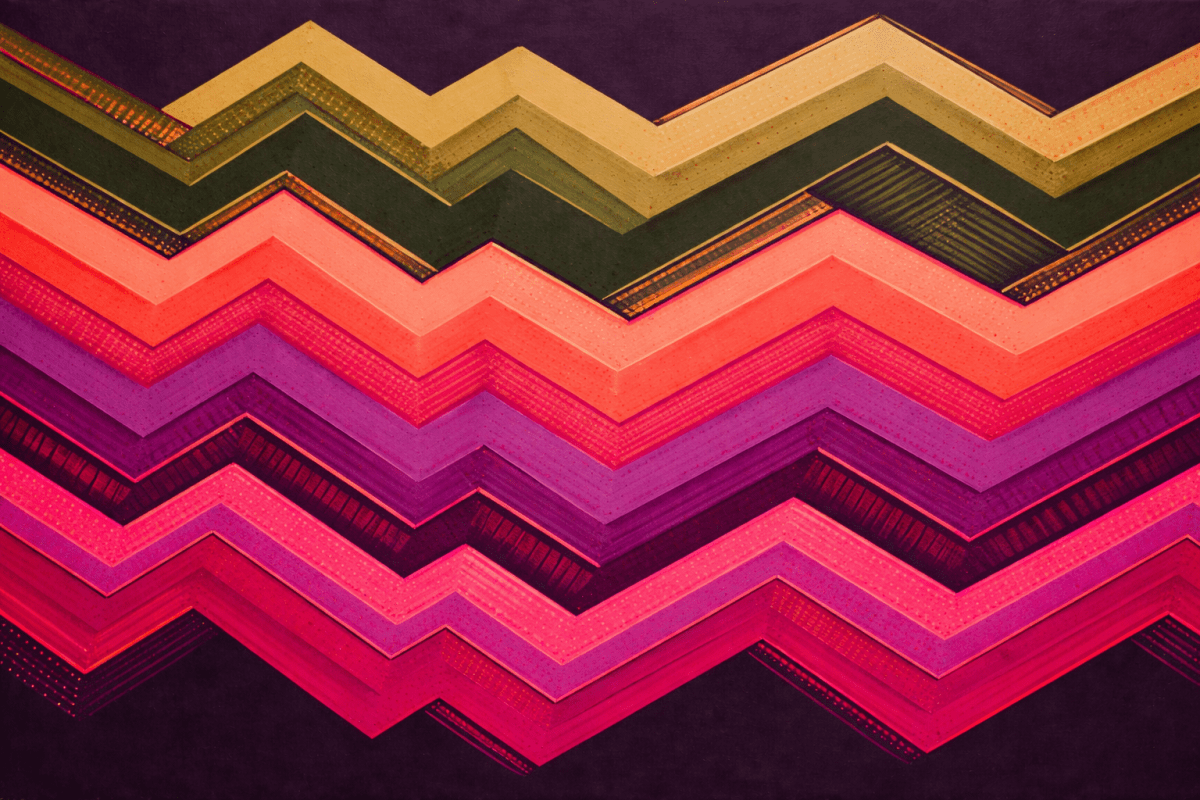 Frosted Zigzag Tapestry