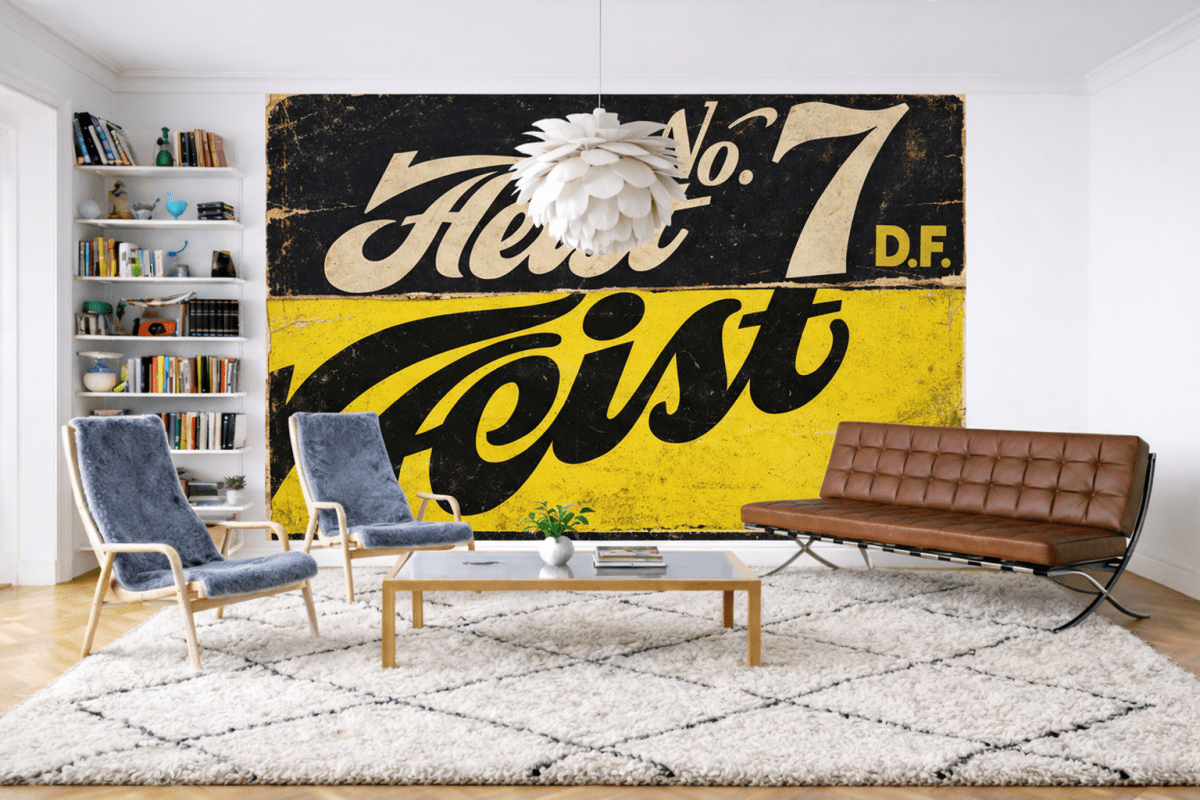 Retro Lettering Mosaic