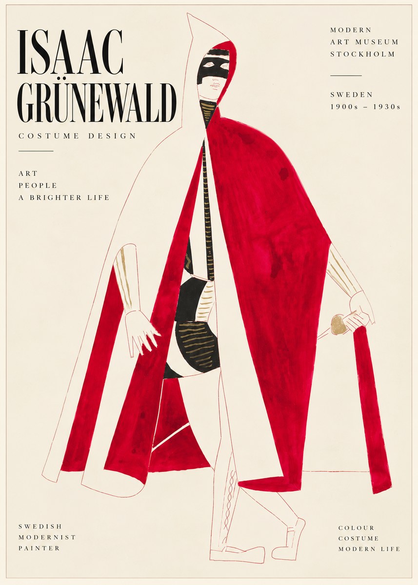 Isaac Grünewald Costume Design I No6 - Plakat