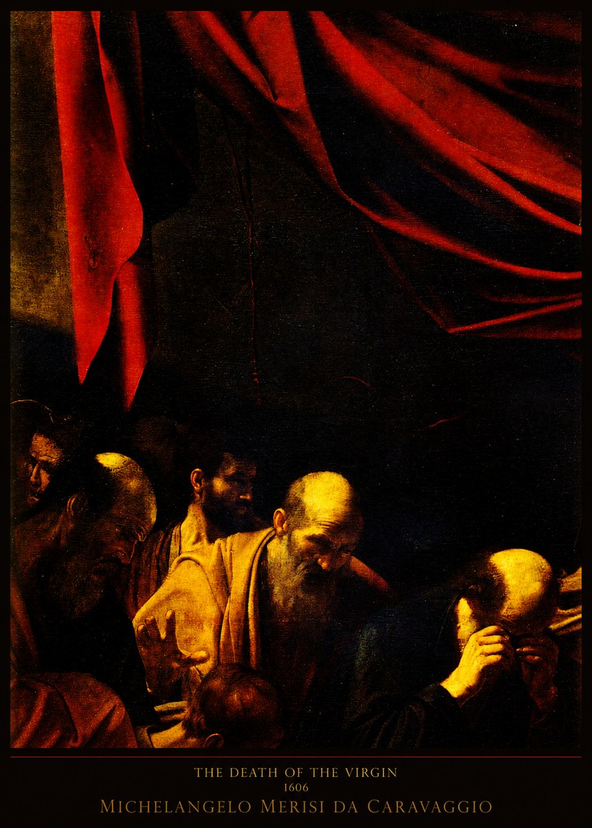Michelangelo Merisi da Caravaggio The Death of the Virgin I No5 - Plakat