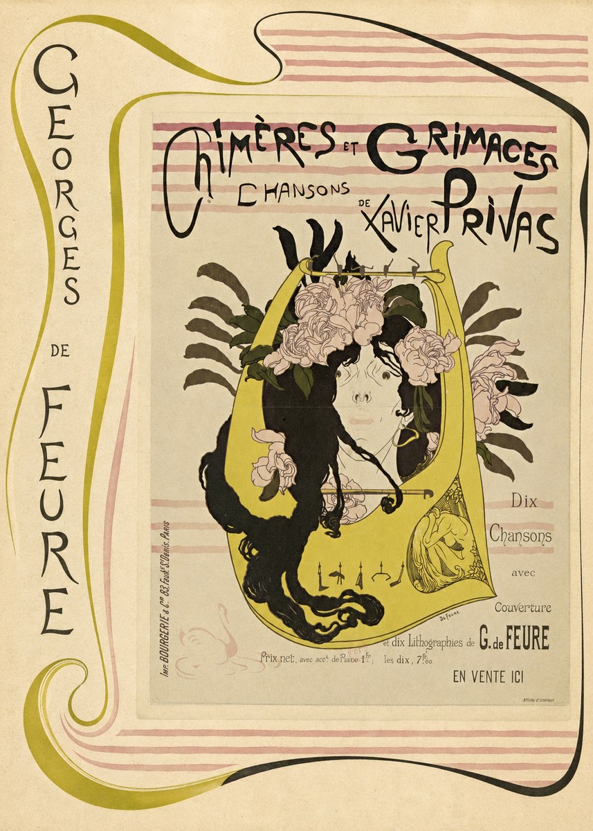 Georges de Feure Chimères Et Grimaces No3 - Plakat