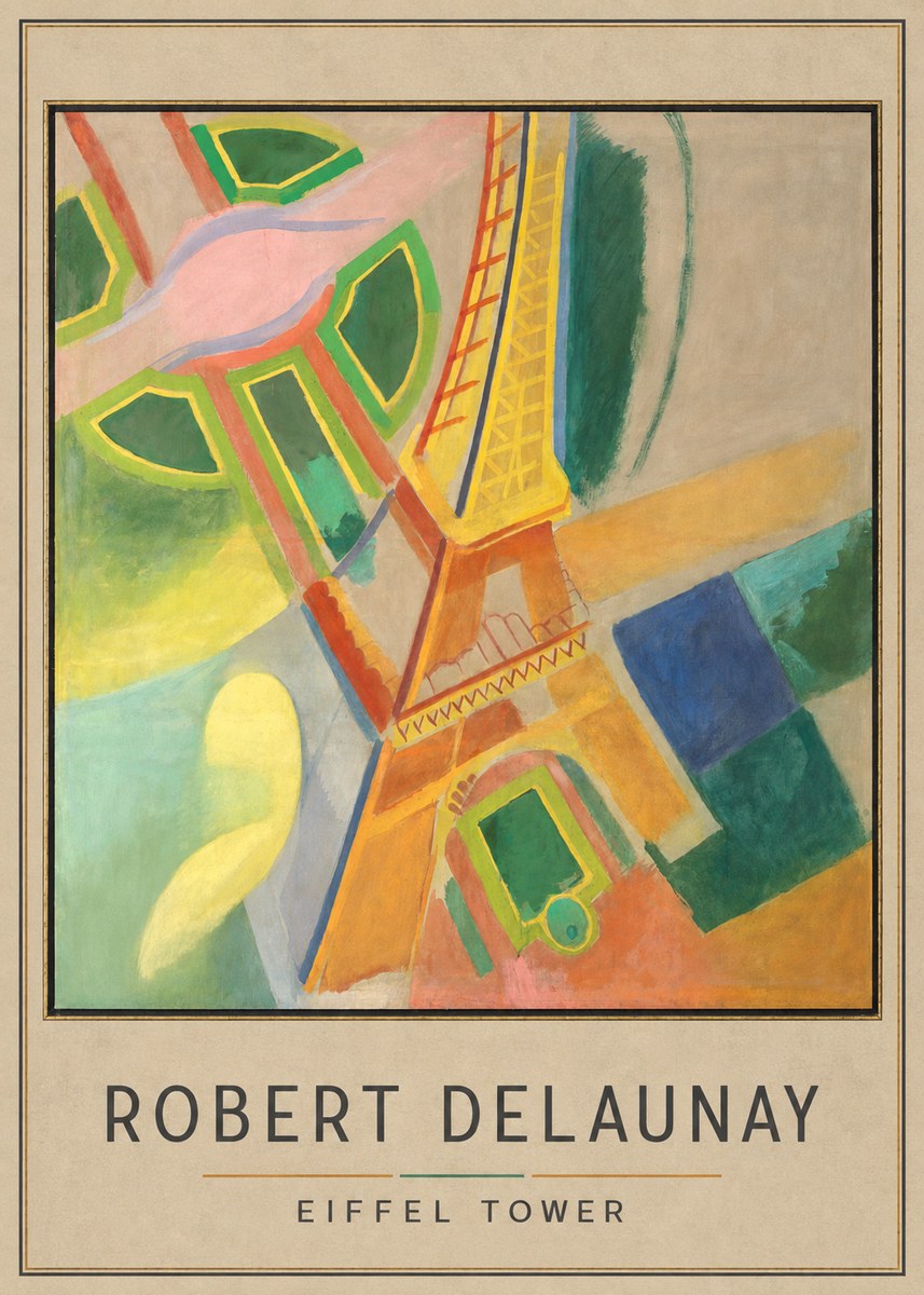 Robert Delaunay Eiffel Tower No3 - Plakat