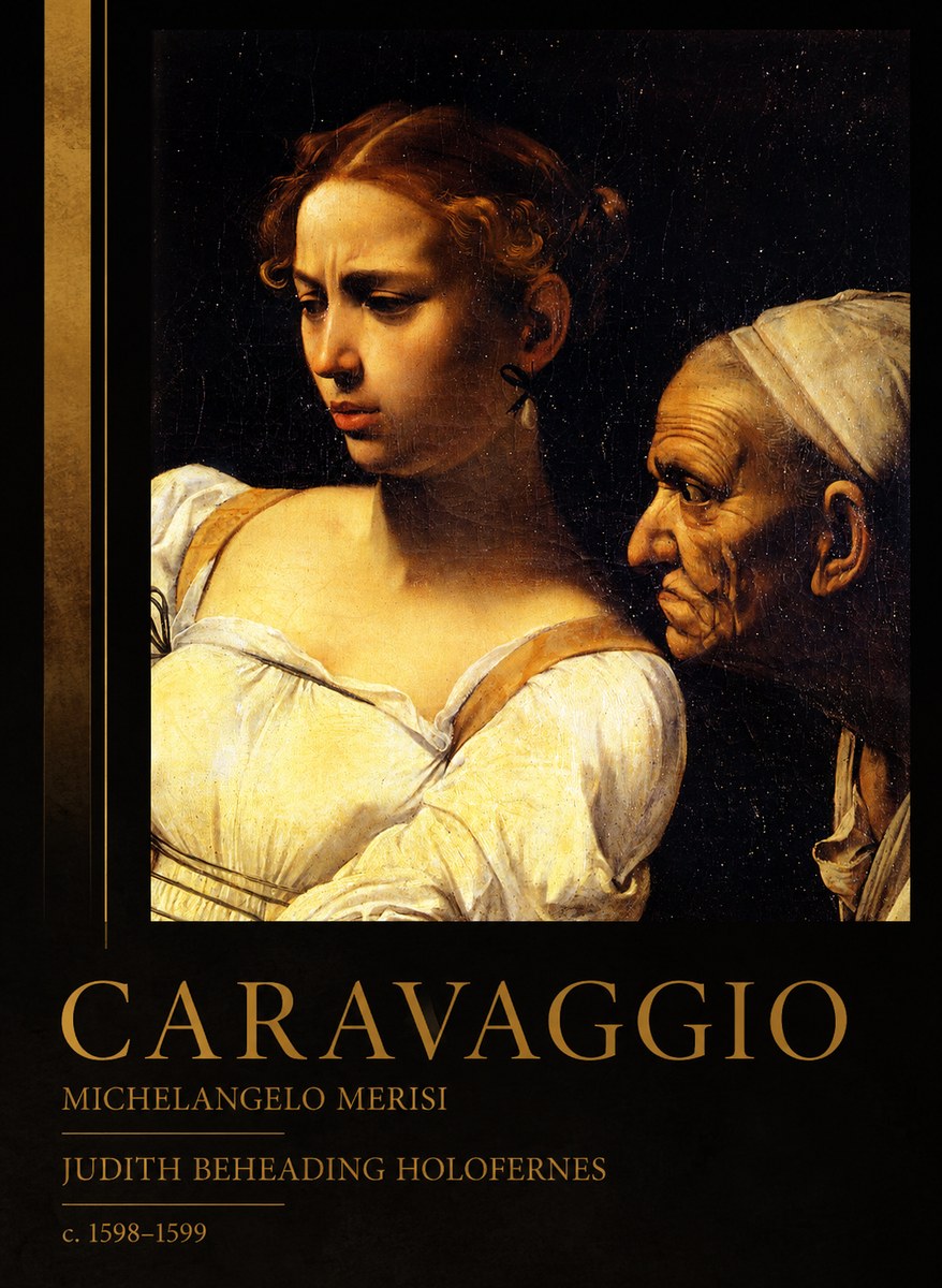 Michelangelo Merisi da Caravaggio Judith Beheading Holofernes I No2 - Plakat