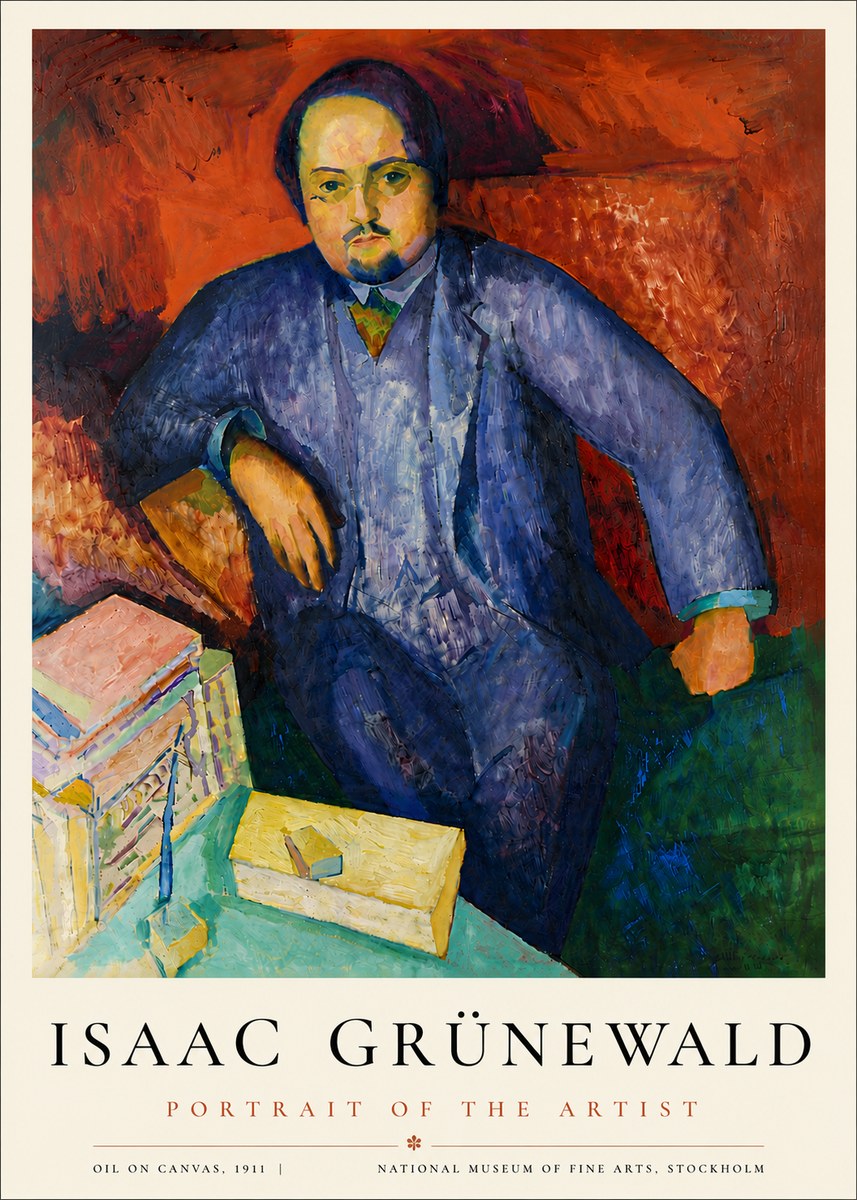 Isaac Grünewald Portrait of the Artist No6 - Plakat
