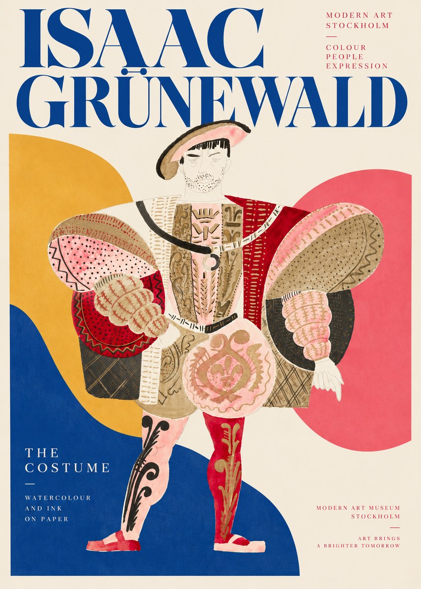 Isaac Grünewald The Costume I No4 - Plakat
