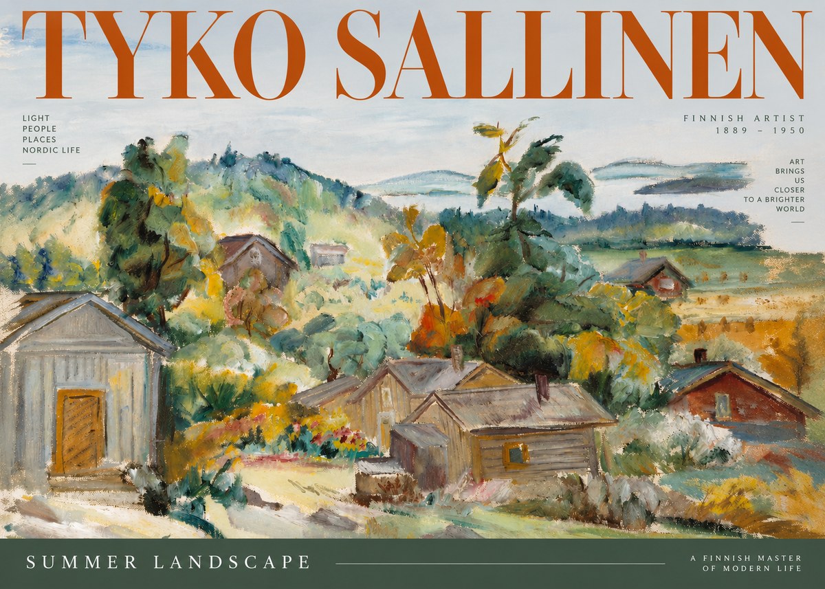 Tyko Sallinen Summer Landscape No2 - Plakat