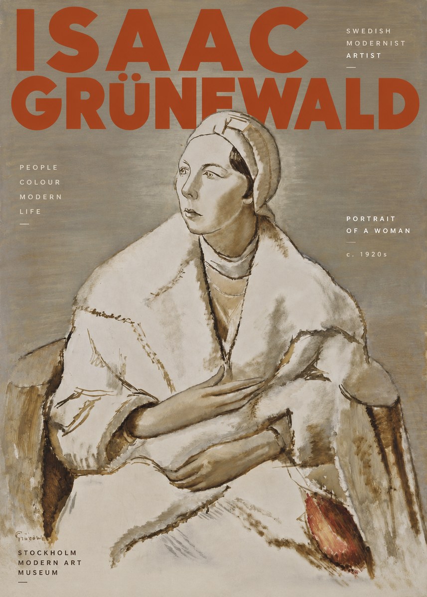Isaac Grünewald Woman in a White Wrap No4 - Plakat