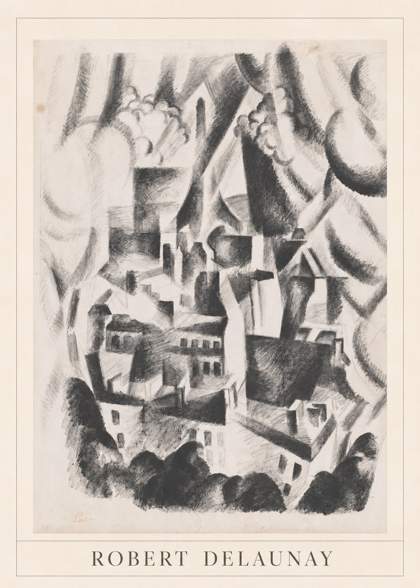 Robert Delaunay Vue Sur La Ville No3 - Plakat
